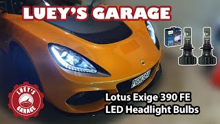 Lotus Exige 390 Final Edition  LED Headlight and License Plate Bulbs [upl. by Arrek]