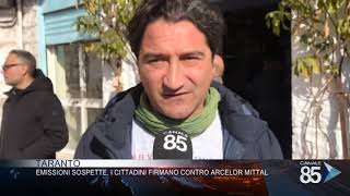 27 Gennaio 2019 Taranto Emissioni sospette i cittadini firmano contro arcelor mittal [upl. by Ermina]