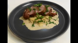 JHC Week 13 Thursday  Creamy Calvados and Apple Sauce with Pork [upl. by Ahsinik]