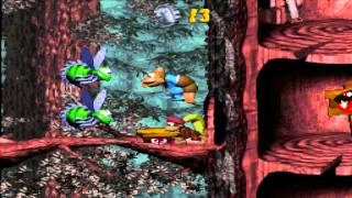 Donkey Kong Country 3  Dixie Kongs Double Trouble  Forêt de Kremwood  Araignées Sauteuses [upl. by Seagraves]