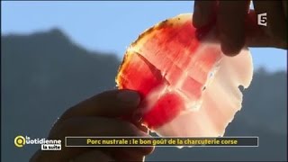 Porc nustrale  le bon goût de la charcuterie corse [upl. by Akihsan]