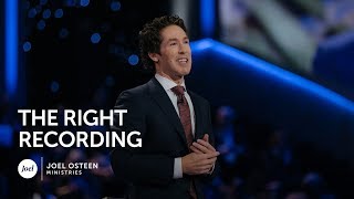 Joel Osteen  The Right Recording [upl. by Icyak]