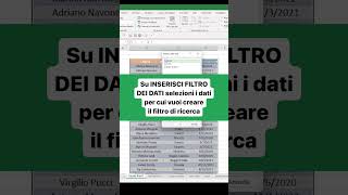 Come creare una tabella con filtri avanzati  Excel Tutorial [upl. by Les]