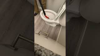 Clearing A Blocked Toilet With The Milwaukee Trap Snake shorts [upl. by Sarat462]