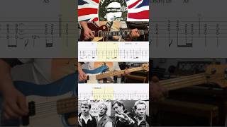 God Save The Queen  Sex Pistols  Guitar  Bass  Lesson  Rolling Tab [upl. by Dasha893]