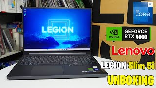 Lenovo Legion Slim 5i  Intel i713700H y RTX 4060 Unboxing en Español [upl. by Truelove]