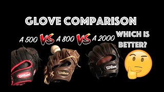 WILSON A2000 A800 and A500 COMPARISON OG Video [upl. by Neelik]