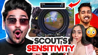 I PLAYED BGMI WITH SCOUTS SENSITIVITY 😮 [upl. by Nikoletta318]