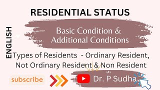 Residential Status of Individual  Basic amp Additional conditions [upl. by Zuliram]