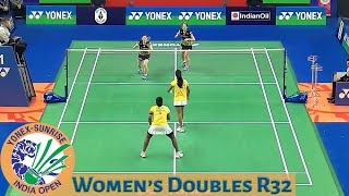 MatsuyamaShida vs Treesa JOLLYGayatri Gopichand PULLELA  India Open 2024 R32 IndiaOpen2024 [upl. by Seugirdor]