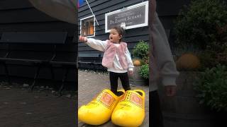 Toddler in Dutch clogs shoes [upl. by Steffen]