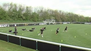 How to improve endurance and core strength  Soccer training drill  Nike Academy [upl. by Nessnaj]