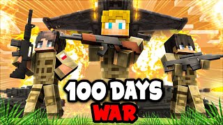 I Spent 100 Days on a WAR SMP SERVER in Minecraft This is What Happened [upl. by Lleunamme]