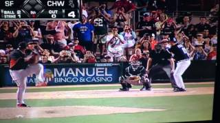 Will Ferrell at bat for White Sox 31215 [upl. by Anayt]