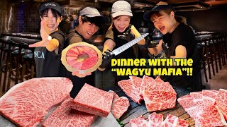 Japanese A5 Wagyu Beef BBQ on Custom 3000 GRILL with the “WAGYU MAFIA” in Tokyo Japan [upl. by Lyns]