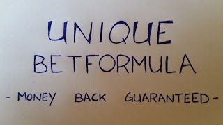 How to ALWAYS win with Football Betting  Unique FREE betformula [upl. by Kcub]