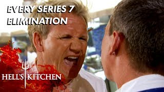 Every Series 7 Elimination On Hells Kitchen [upl. by Lotsirb]