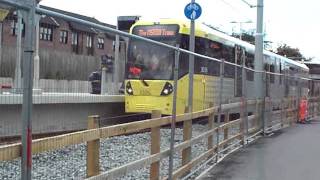 Manchester Metrolink M5000 testing at St Werburghs Road [upl. by Jurkoic]