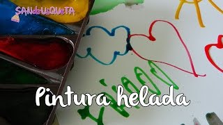 Pintura con hielos casera  Actividades para niños  Sandrusqueta [upl. by Eckblad764]