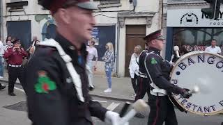 FLUTES amp DRUMS DONAGHADEE FULL PARADE DONAGHADEE 240623 [upl. by Jermyn541]