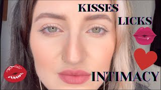 ASMR KISSING AND LICKING ONLY  Making Out  Minimal Talking  Intimacy  Girlfriend RolePlay [upl. by Relyhcs401]