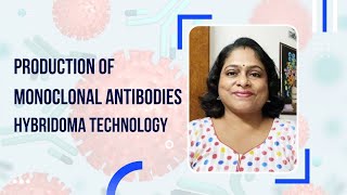 Production of Monoclonal Antibodies  Hybridoma Technology  Professor Archana [upl. by Aimo]