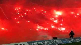 PAOK Saloniki  The Best Pyroshow Ever ΠΑΟΚ Pyroshow Gate 4 [upl. by Asseral]