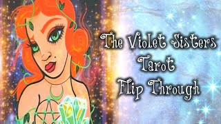 The Violet Sisters Tarot by Ashley Rose card by card flip through [upl. by Andros]