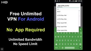 Free Unlimited VPN For Android  No App Required [upl. by Svoboda]