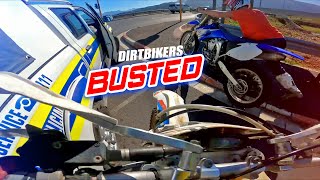 BIKERS VS COPS  Police Chase Dirt Bikes  GOT BUSTED 2023 [upl. by Laicram177]