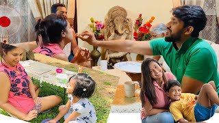 දිනීගේ ගෙදර එයාගේ අයත් එක්ක දවස් දෙකක්😍Sangeeth Dini Vlogs familyvlog [upl. by Aihsile]