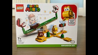 Lego Super Mario  Piranha Plant Power Slide Expansion Set  Unboxing and Build [upl. by Ecirbaf]