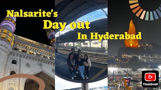 A day out in Hyderabad with Nalsarites❤️charminar vlog1 [upl. by Tisha808]