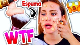 PRODUCTOS RAROS DE INTERNET MAQUILLAJE DE ESPUMA A Prueba [upl. by Eeliab]