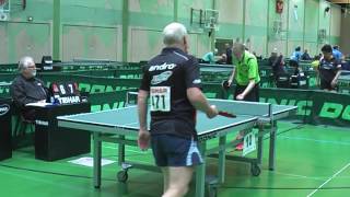 37 NDM Tischtennis Senioren 2016 in Kassel Hürmann vs Schuler 3 Satz [upl. by Dionis]