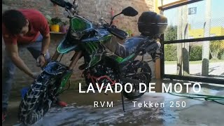 Lavado de moto Tekken 250 2019 [upl. by Burnaby]