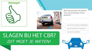 Strikvragen CBR Theorie Examen 2022 [upl. by Hwang]