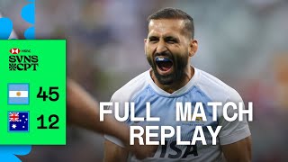 Los Pumas run rampant in Final  Argentina v Australia  Full Match Replay  Cape Town HSBC SVNS [upl. by Farlee]