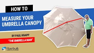 How To Measure the Canopy of Your Umbrella [upl. by Annaeirb]