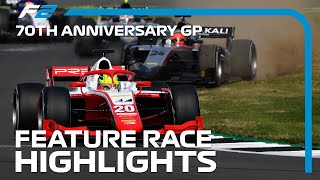 F2 Feature Race Highlights  70th Anniversary Grand Prix [upl. by Airol]