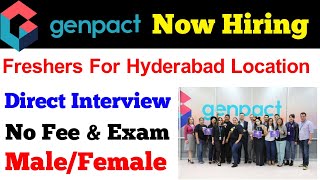 Genpact Company Hiring Freshers For Hyderabad Location  Genpact Company Jobs Telugu [upl. by Skipton901]