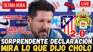 💥SORPRENDENTE DIEGO SIMEONE EN LA RUEDA DE PRENSA ATLÉTICO DE MADRID 20 UD LAS PALMAS HOY [upl. by Nylinnej]