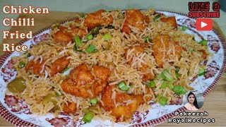 Chicken Chilli Fried Rice Recipe  Easy Homemade Asian Cuisine  Pakeezah RoyalRecipes [upl. by Sucram]