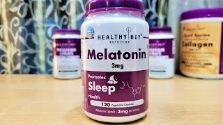 HealthyHey Melatonin Review  Best Melatonin Supplement  Sleep Supplement  Sleeping Pill [upl. by Aelyk881]