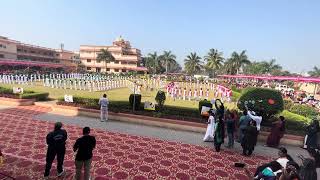 ISRO Formation Part2 swaminarayan gurukul abrama maruti vidiyapith  sports day [upl. by Ahsakat465]