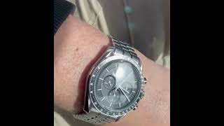 OMEGA Speedmaster 3861 sapphire sandwich at sunshine day [upl. by Marian]