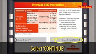 AmBank ATM Interbank GIRO IBG Guide [upl. by Bergmann465]