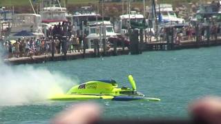 JW Meyers Hydroplane Crash 2010 APBA Gold Cup Detroit [upl. by Audri]