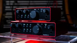 Focusrite Scarlett Gen 4 USBC Audio Interfaces Solo 2i2 4i4  Overview and Demo [upl. by Ostap553]