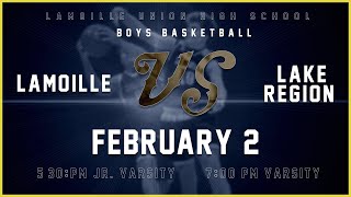 Lamoille vs Lake Region  JVV High School Boys Basketball 🏀 2224 [upl. by Yoreel]